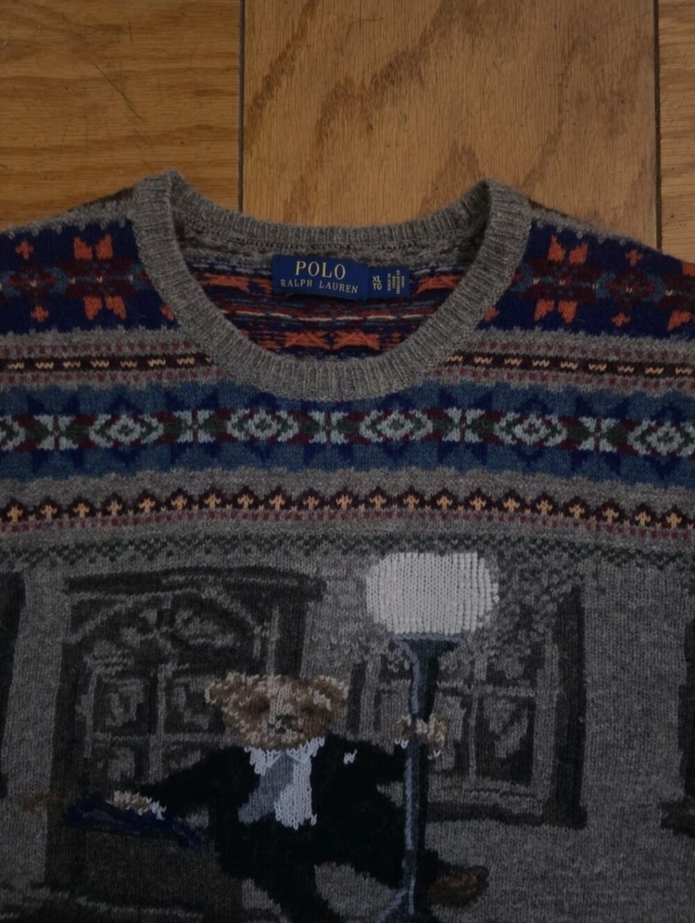 Polo by Ralph Lauren Gene Kelly Singing In The Rain Fair Isle Sweater Xl - Picture 2 of 2